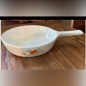 Corning ware wildflower skillet 6.5" pan no lid Rare vintage no flaws